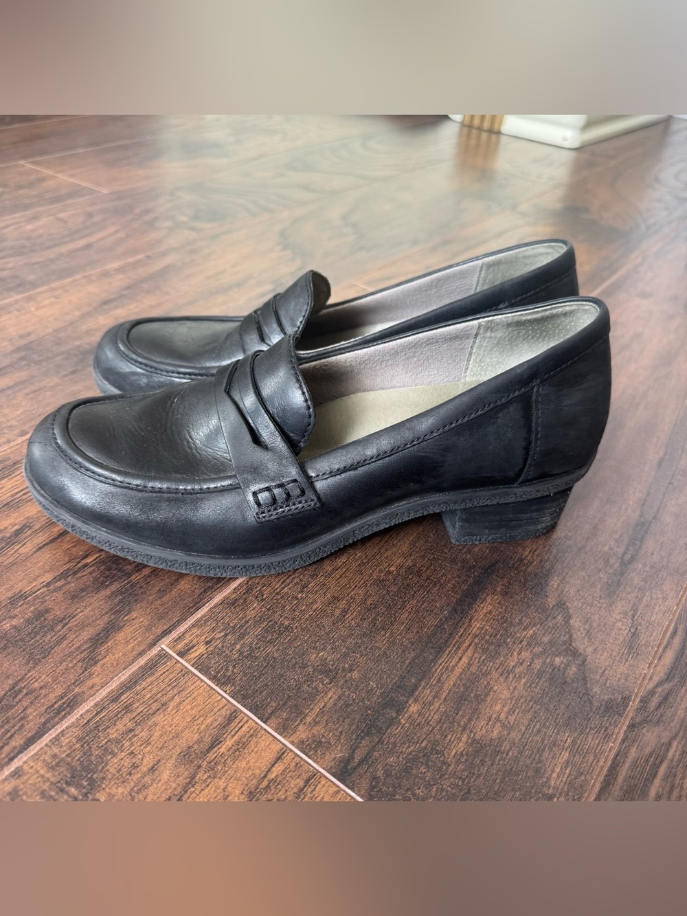 DANSKO Black Size 39 Danika Chunky Heeled Loafer